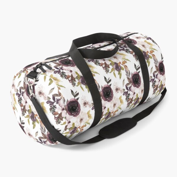 Item preview, Burgundy Marsala and White Watercolor Floral Black Adult  designed and sold by WillieSmithShop.