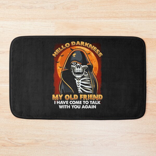 Item preview, Hello darkness my old friend - vintage skull skeleton quote designed and sold by woormle.