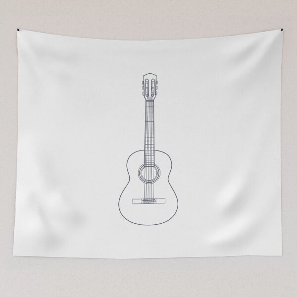 Item preview, Classical Acoustic Guitar Outline designed and sold by nightsworthy.