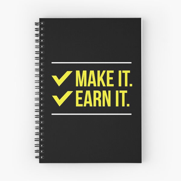 Item preview, Make it, Earn it  designed and sold by Kodexstore.