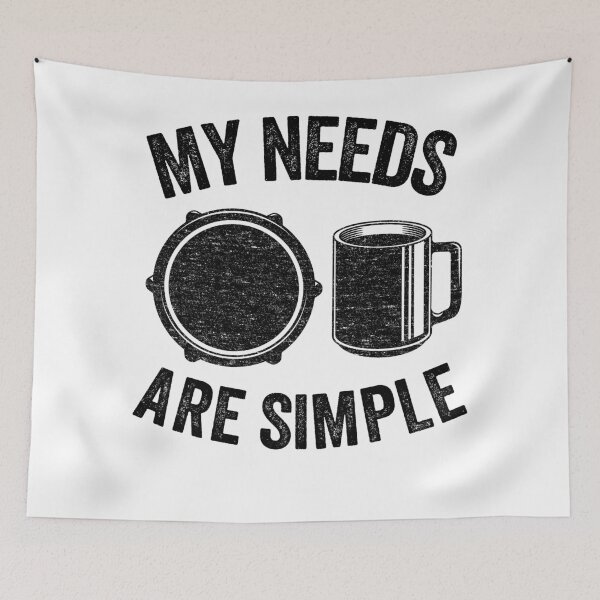 Item preview, My Needs Are Simple E-Drums & Coffee Drummer Electronic Drums Gift designed and sold by Stronzi.