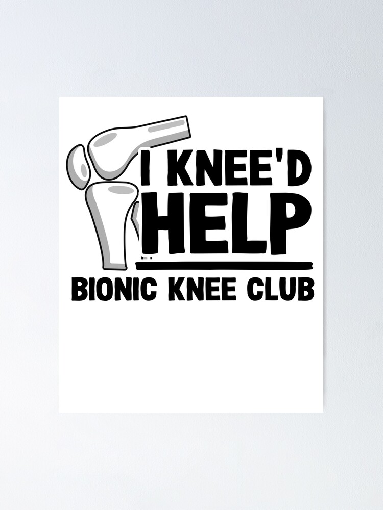 Bionic Knee Club Member Knee Replacement Surgery Funny Throw Pillow by Lisa  Stronzi - Pixels