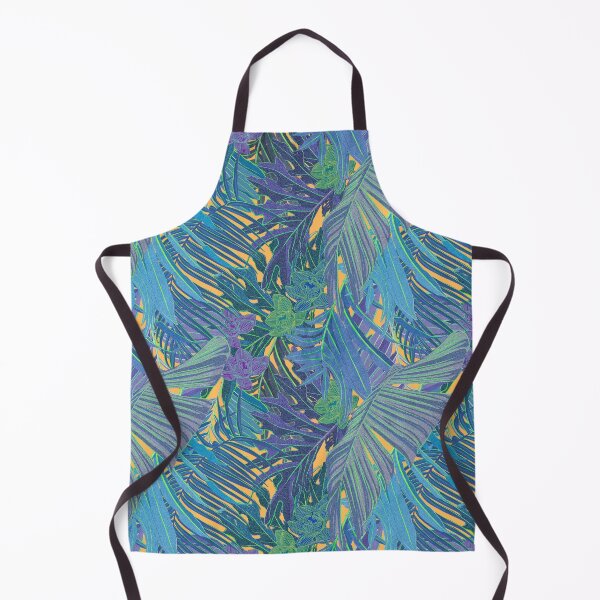 Item preview, Seamless pattern with neon orchids and psychedelic purple tropical foliage designed and sold by ANAKOTO.