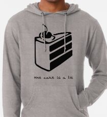 Der Kuchen ist eine Lüge Leichter Hoodie