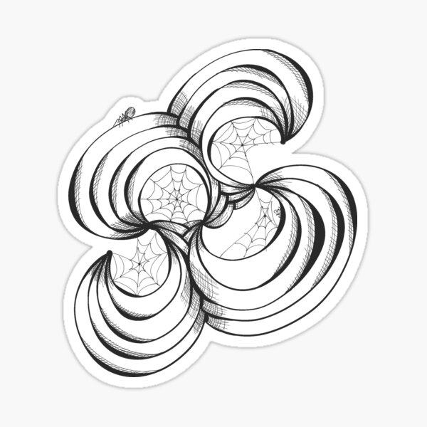 Spider web Sticker
