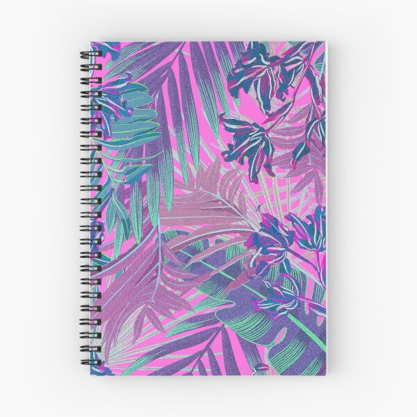 Item preview, Copy of Seamless pattern with neon orchids and psychedelic purple tropical foliage designed and sold by ANAKOTO.
