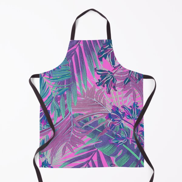 Item preview, Copy of Seamless pattern with neon orchids and psychedelic purple tropical foliage designed and sold by ANAKOTO.