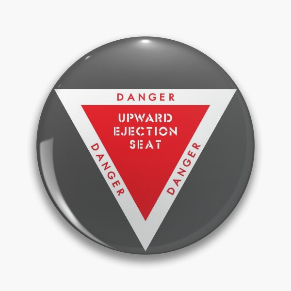 Item preview, Upward Ejection Seat Sign Sticker , Shirt and Pilot Gifts designed and sold by ARTsPlural.