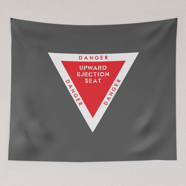 Item preview, Upward Ejection Seat Sign Sticker , Shirt and Pilot Gifts designed and sold by ARTsPlural.