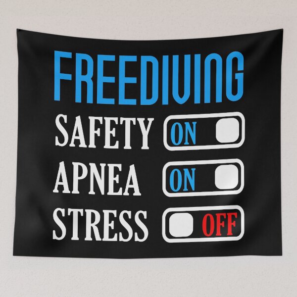 Item preview, Freediving Mode - Safety On, Apnea On, Stress Off designed and sold by cotros.