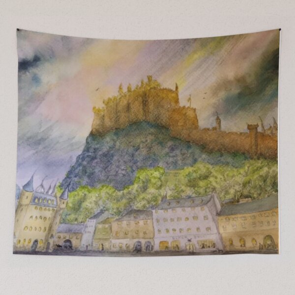 Item preview, Old Edinburgh Four. Shower on the Castle designed and sold by Malc Sutherland.