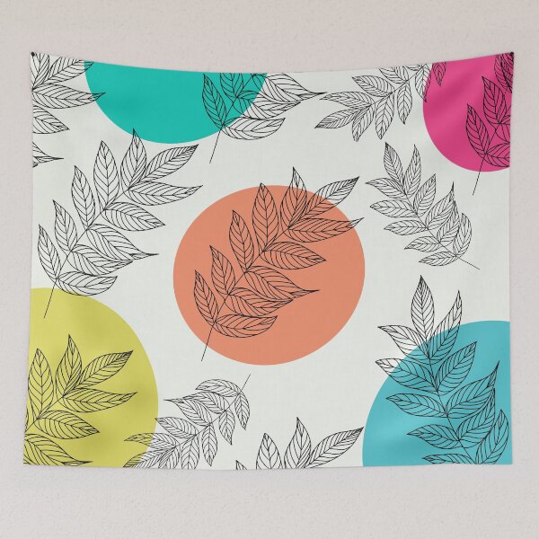Item preview, Hand drawn plant leaf artwork  designed and sold by Tanuja  Sharma.