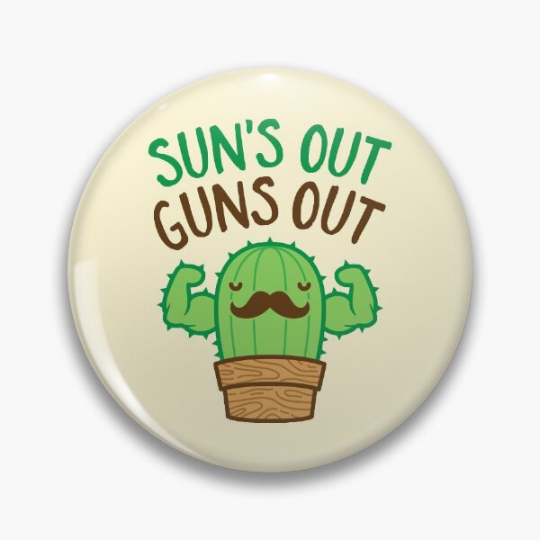 Item preview, Sun's Out Guns Out Macho Cactus designed and sold by Brogress Project.