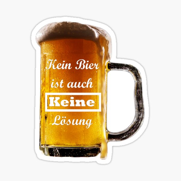 No beer is also no solution Sticker