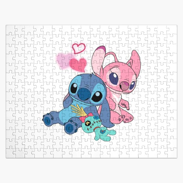 Stitch And Lilo Stitch Angel Love Jigsaw Puzzle for Sale by RufusGagas