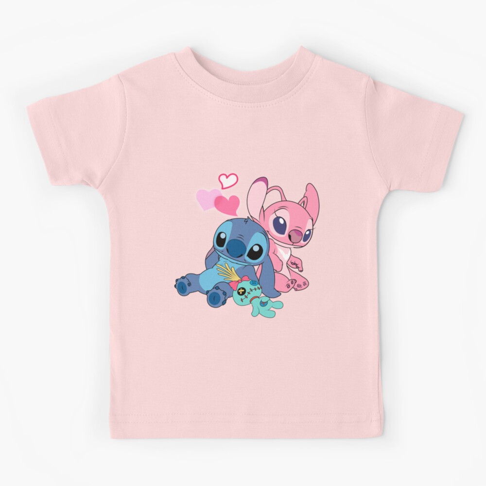 T-shirt enfant for Sale avec l'œuvre « Stitch - Cute Stitch & Angel /  Meilleurs cadeaux pour hommes et femmes » de l'artiste WilliamSullivaf