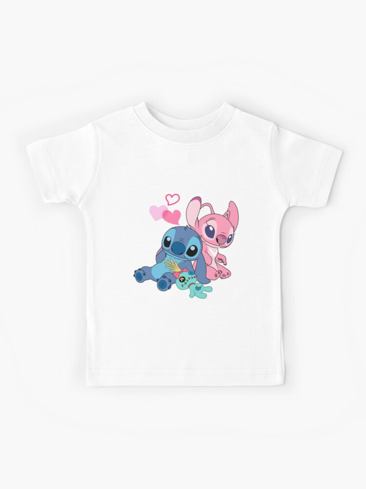 Disney Lilo & Stitch Best Friends - Camiseta sólida para niña