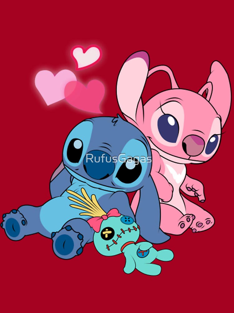 Póster for Sale con la obra «Stitch Y Lilo Stitch Angel Love» de RufusGagas