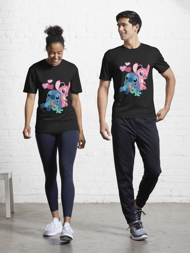 Stitch And Lilo Stitch Angel Love Active T-Shirt for Sale by RufusGagas