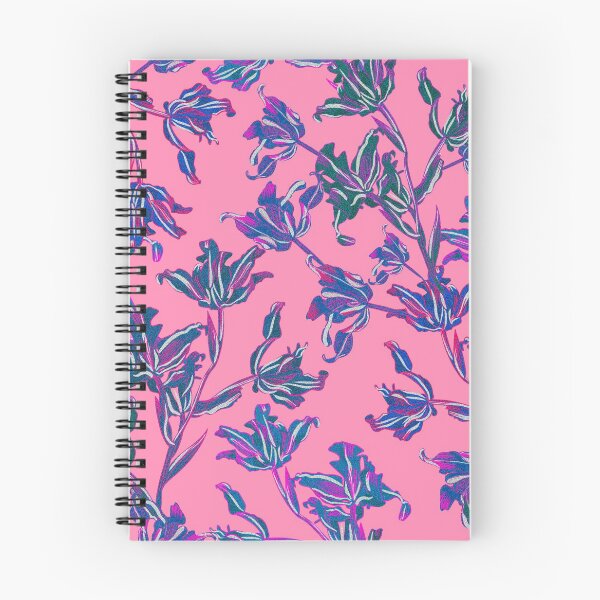 Item preview, Seamless pattern with neon orchids and psychedelic purple tropical foliage designed and sold by ANAKOTO.