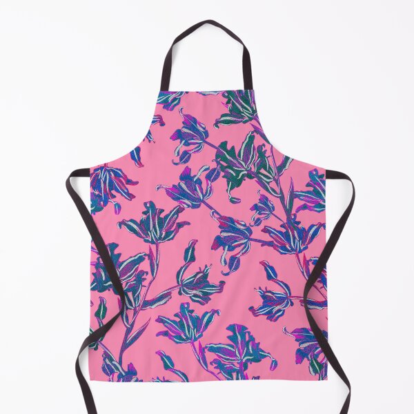 Item preview, Seamless pattern with neon orchids and psychedelic purple tropical foliage designed and sold by ANAKOTO.