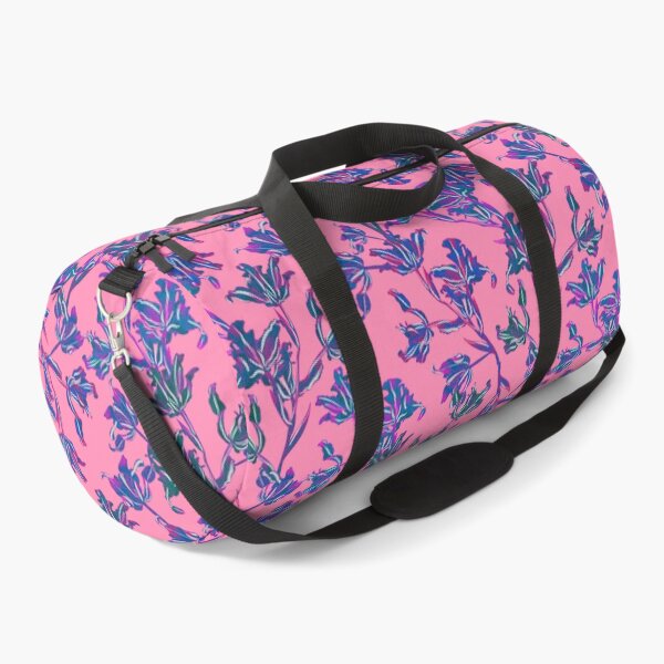 Item preview, Seamless pattern with neon orchids and psychedelic purple tropical foliage designed and sold by ANAKOTO.