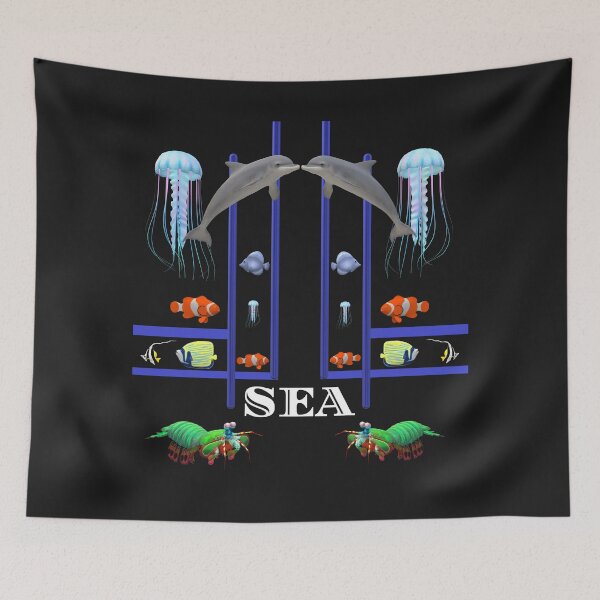 Item preview, Sea Dolphins designed and sold by MottoDigging.