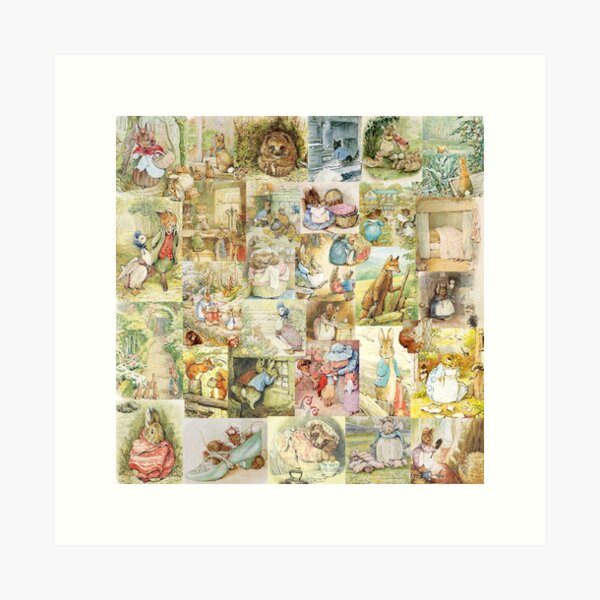 Item preview, Beatrix Potter Collage  designed and sold by BrambleBox.