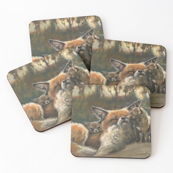 Item preview, Vixen and her cubs designed and sold by Claire Kitcher.