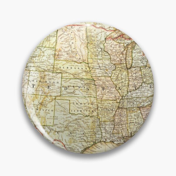 Item preview, Old map of US territories  designed and sold by Tanuja  Sharma.