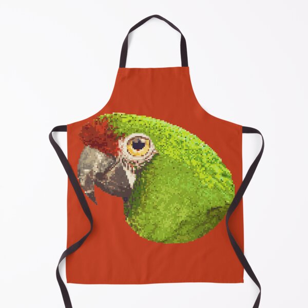 Item preview, Military macaw bird head pixel art designed and sold by unepommedeterre.