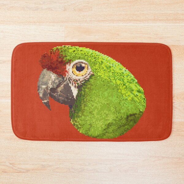 Item preview, Military macaw bird head pixel art designed and sold by unepommedeterre.