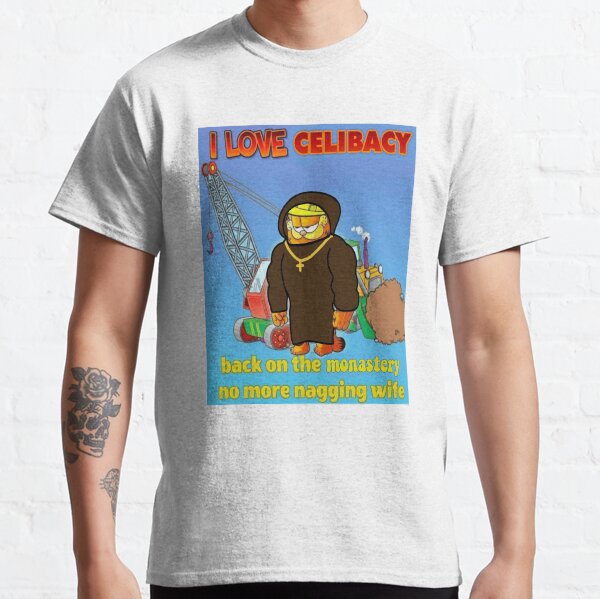 I Love Celibacy Garfield Funny Classic T-Shirt