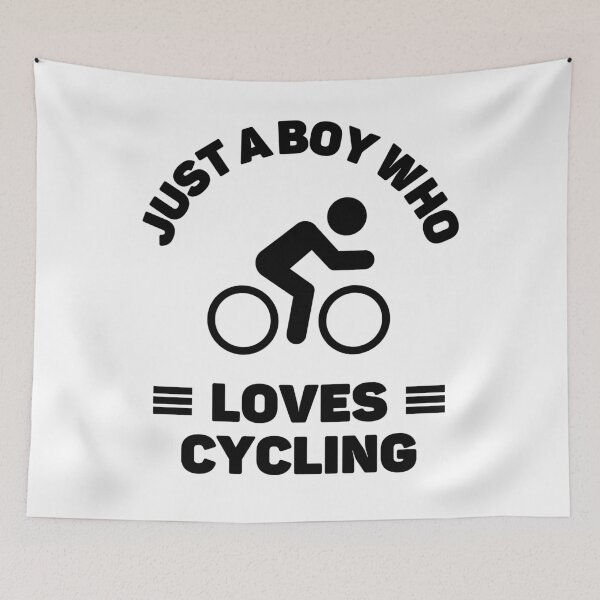 Item preview, Just a boy who loves cycling designed and sold by TheGreenGoat.