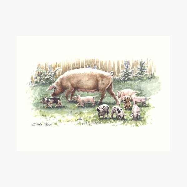 Just Like Mum Art Print
