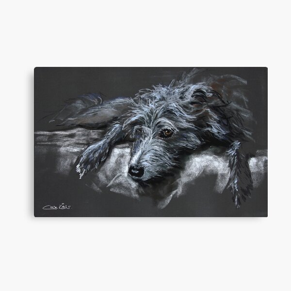 Item preview,  Bendlington whippet lurcher Willow, resting in Pastel.  designed and sold by Claire Kitcher.