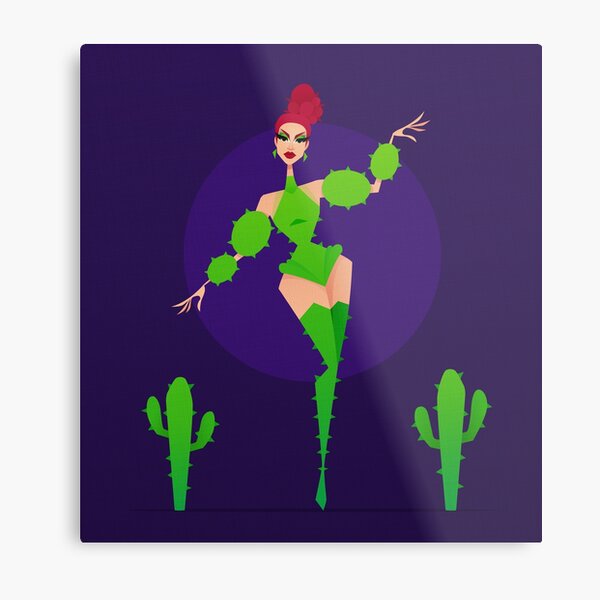 Rich, mama. Desert Metal Print