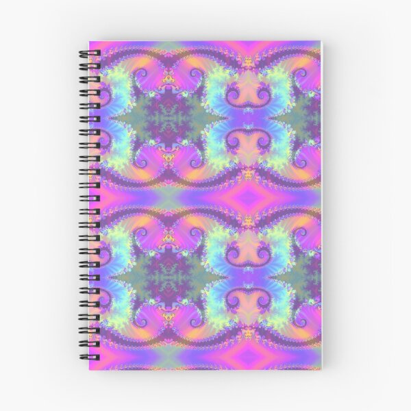 Item preview, Fractal pastel rainbow kaleidoscope pattern designed and sold by chilliamblake.