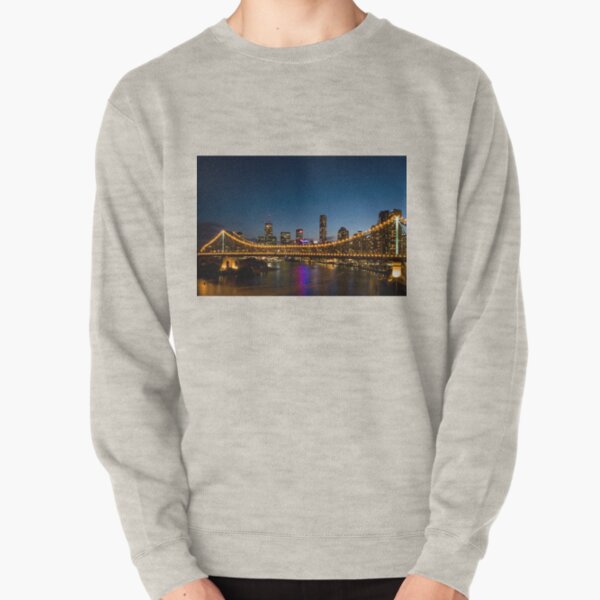 Brisbane Skyline at Dusk Pullover Sweatshirt
