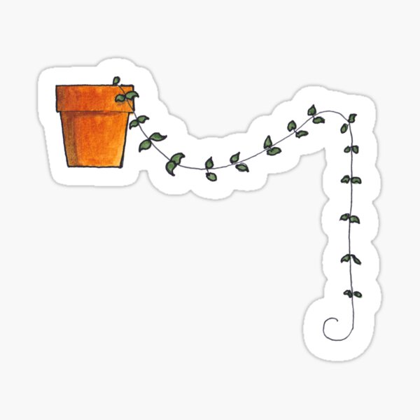 String of Hearts - Houseplant Watercolour Sticker