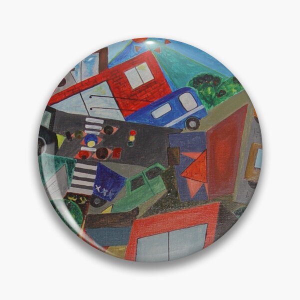 Item preview, acrylic abstraction-urban landscape designed and sold by Olga Kydryavskaya.