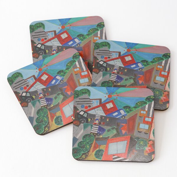 Item preview, acrylic abstraction-urban landscape designed and sold by Olga Kydryavskaya.