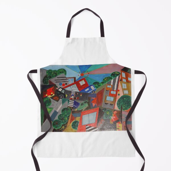 Item preview, acrylic abstraction-urban landscape designed and sold by Olga Kydryavskaya.