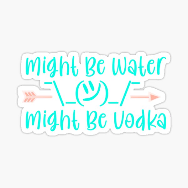 Peut-être de l'eau, peut-être de la vodka, des emoji kaomoji japonais Sticker
