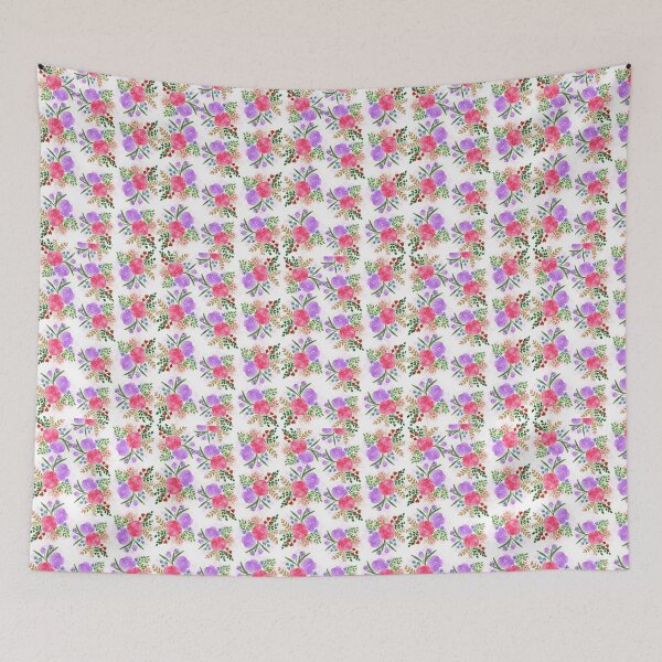Item preview, Red purple flowers designed and sold by Preetydesign.