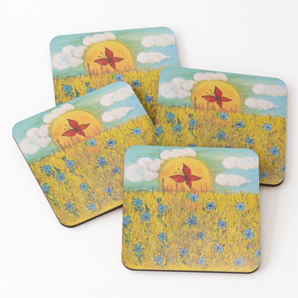 Item preview, summer landscape-cornflower field designed and sold by Olga Kydryavskaya.
