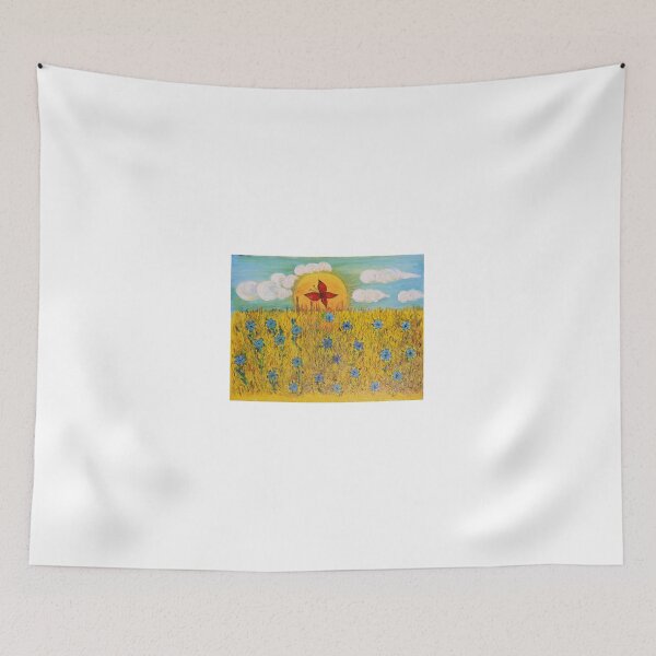 Item preview, summer landscape-cornflower field designed and sold by Olga Kydryavskaya.