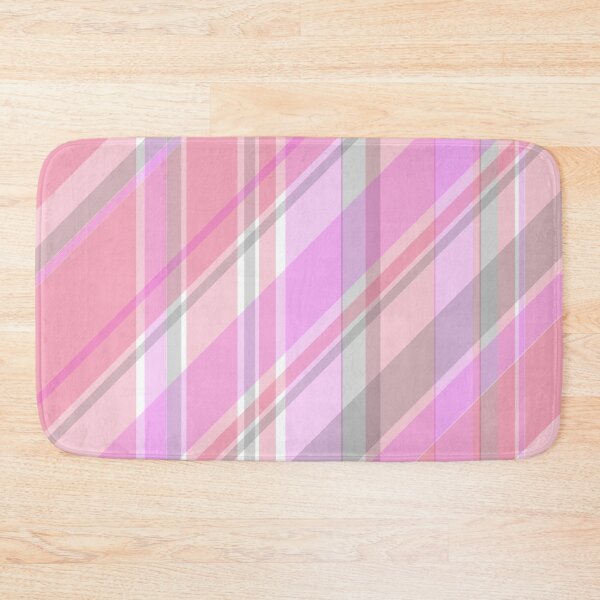 Item preview, Tartan - Diagonal Tartan Shades of Pastel Pink designed and sold by Quooki.