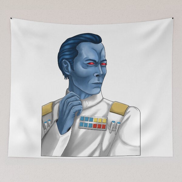 Item preview, Thrawn Lars Mikkelsen portrait designed and sold by Milena Stardream.