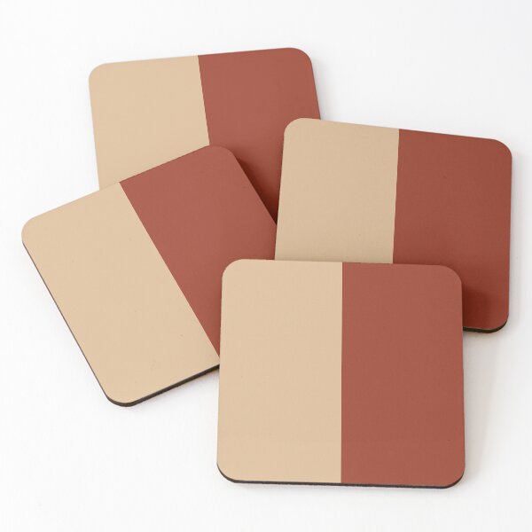 Item preview, Beige and Rusty Brown Solid Color designed and sold by PabloPatterns.